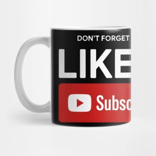 Video Blogger Vlogger Like Subscribe Podcaster Mug